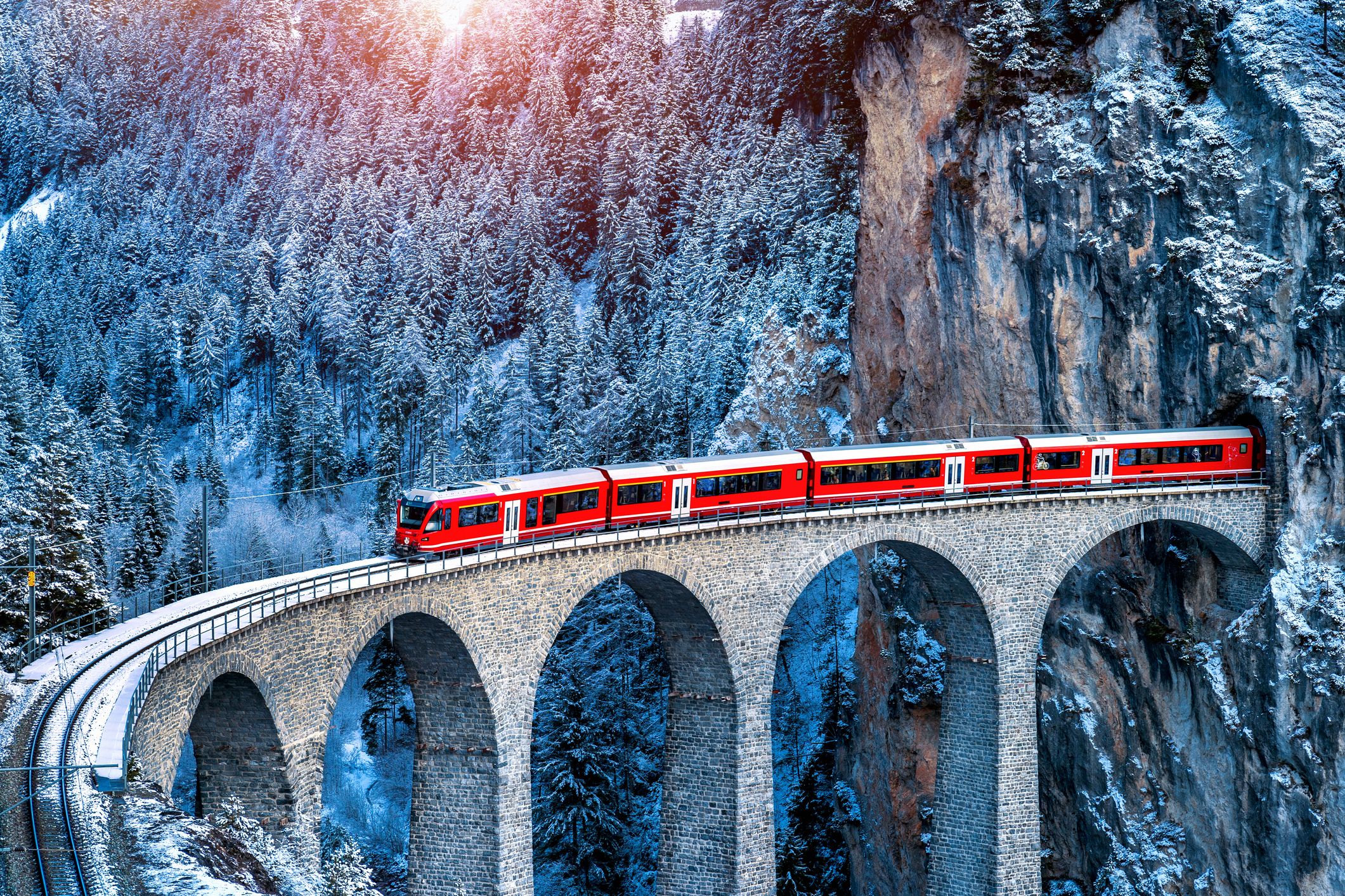 piete de craciun tren glacier express